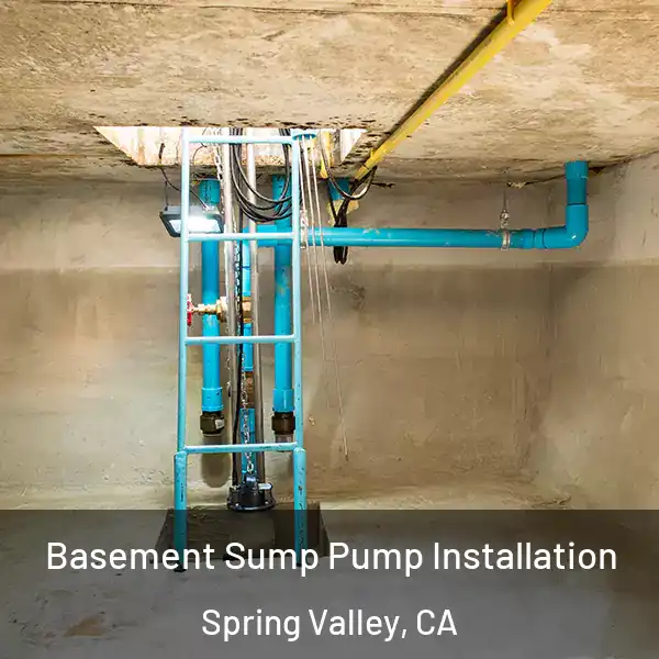  Basement Sump Pump Installation Spring Valley, CA