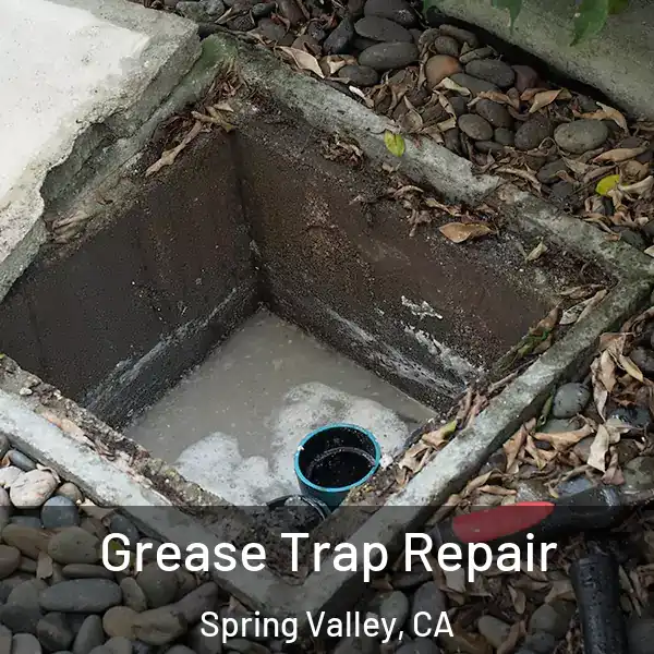  Grease Trap Repair Spring Valley, CA