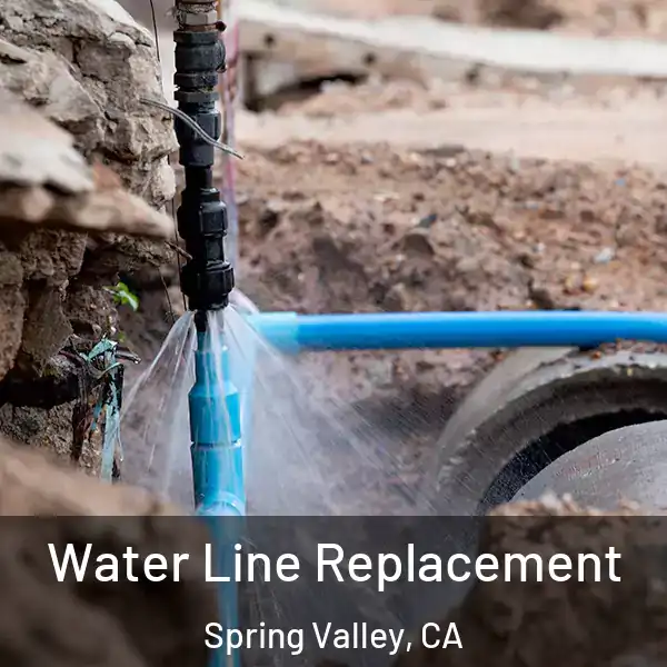  Water Line Replacement Spring Valley, CA